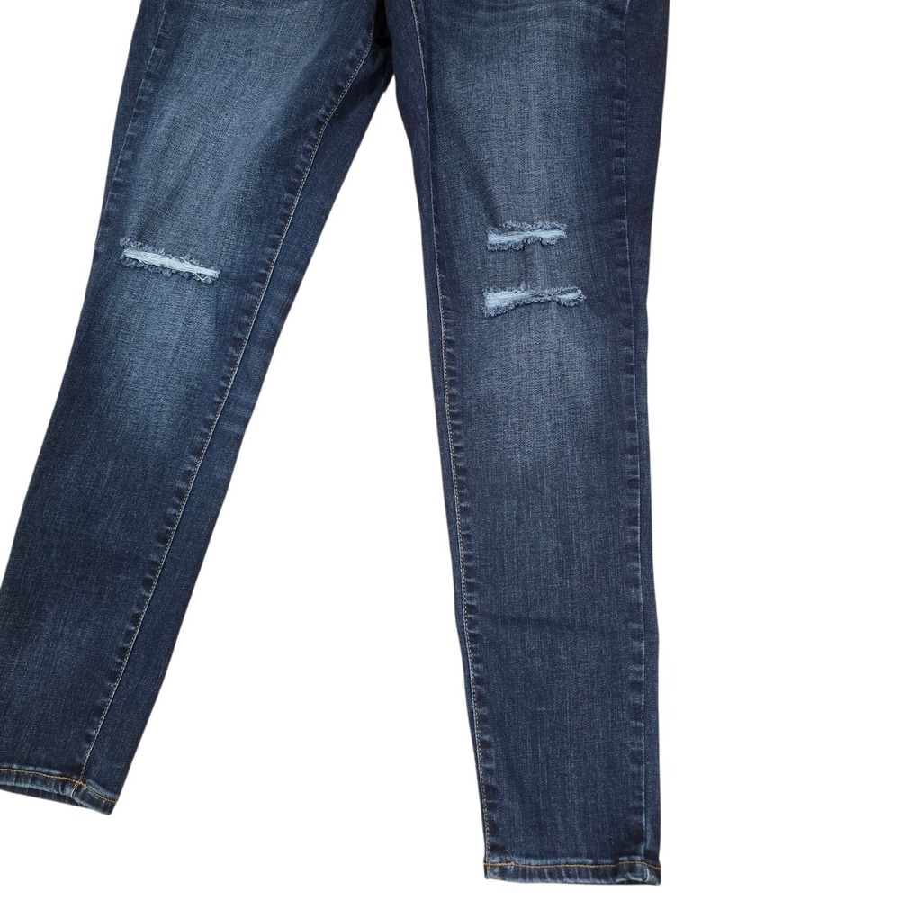 GAP Women‎ Dark Wash Distressed Skinny Jeggings Size 30 - Picture 2 of 8